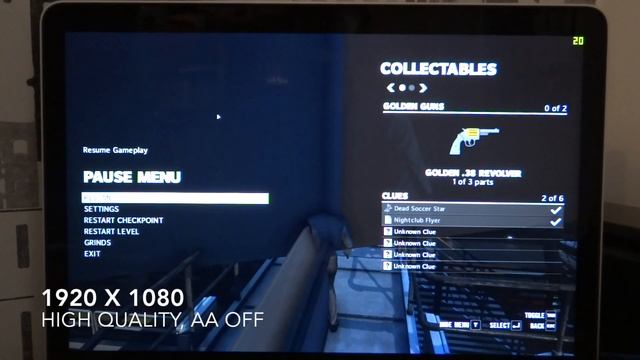 Max Payne 3 on 13'' Retina MacBook Pro late 2013 (Haswell)