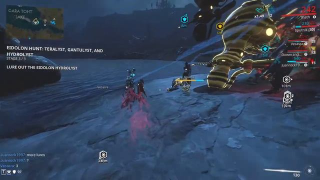 Warframe Eidolon Hunting WITH STANDARD WEAPONS [RED CRITS]