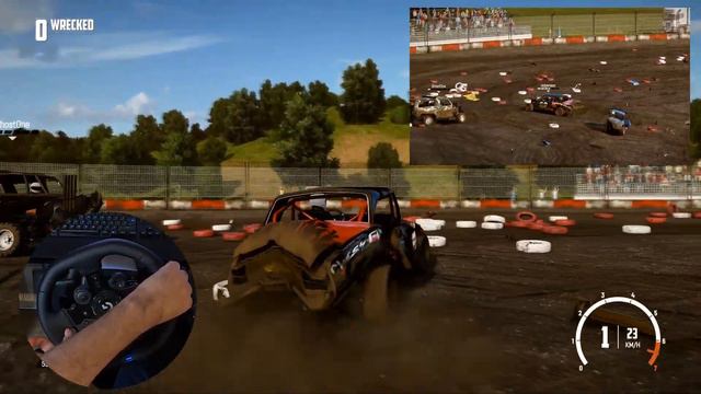 Wreckfest - Ford Mustang - Logitech G923 Steering Wheel - No Commentary - Racing Game - Part 5