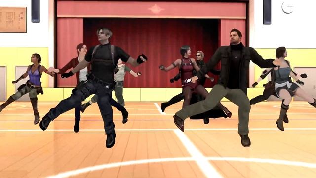 [MMD] Lean On dance - Leon Kennedy, Chris Redfield, Jill Valentine, Ada Wong, Claire Resident Evil