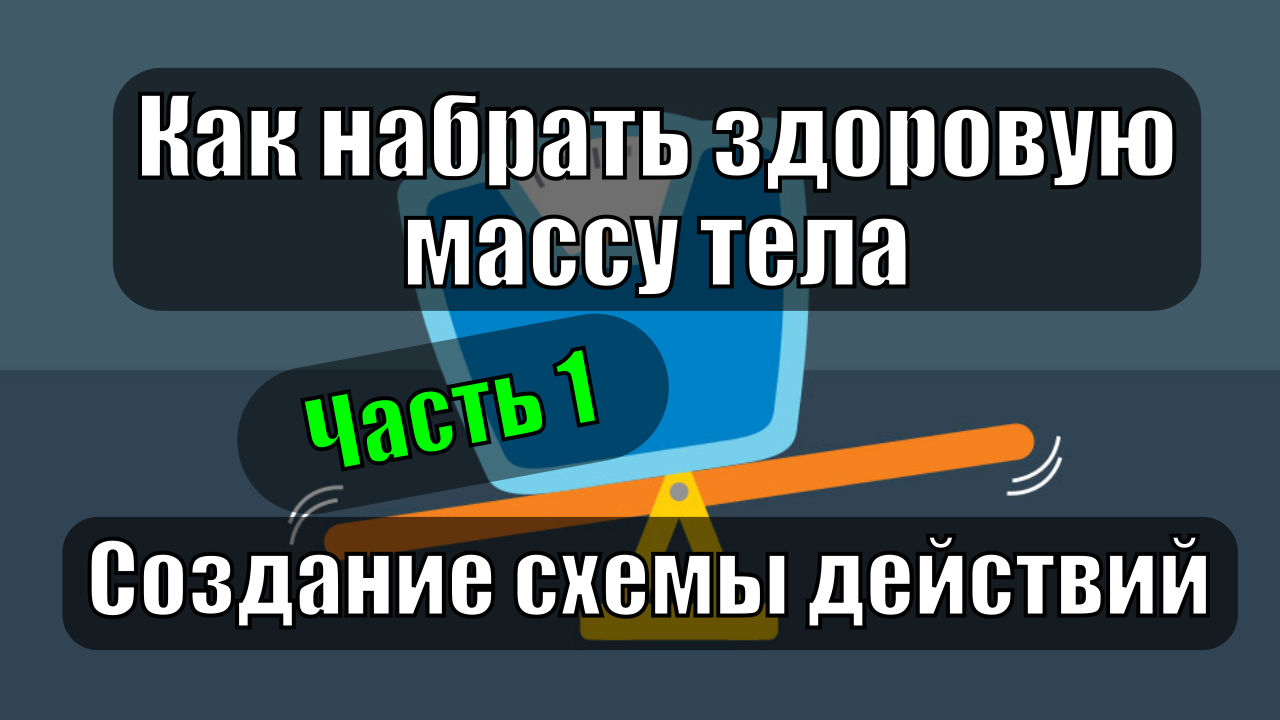 Как набрать здоровую массу тела. Создание схемы действий. Часть 1