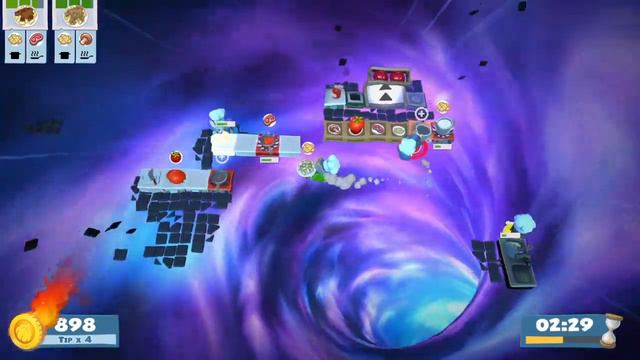Overcooked 2 - Level 5-6 - 4 Stars - 4 Players co-op - Multiplayer - PS4