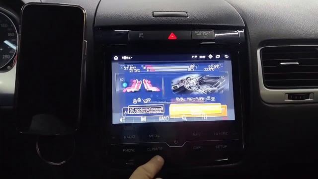 Штатная магнитола Volkswagen Touareg 2010-2017 взамен RCD510550 поддержка всех подогревов