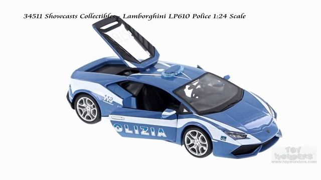 34511 Showcasts Collectibles - Lamborghini LP610 Police 1/24 Scale