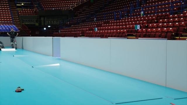 Gerflor Taraflex – Time-lapse installazione Forum Assago Milano  - Mondiali Volley 2018