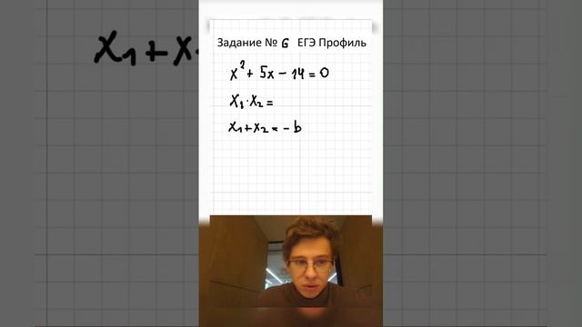 А ты пользуешься теоремой Виета?? #математика #репетитор #школа #егэ2024 #егэпрофиль #егэ