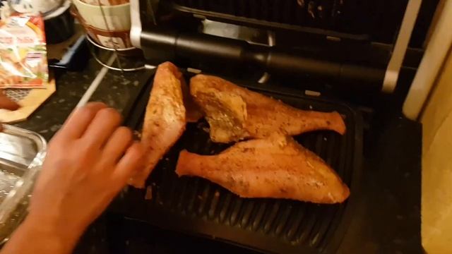 Готовим рыбу на Tefal Optigrill