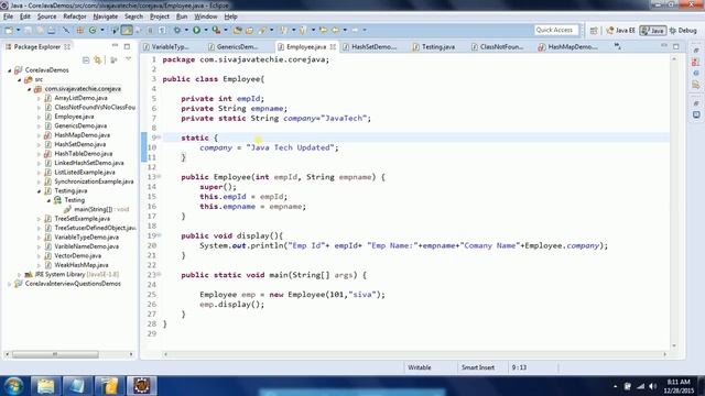 Static Concept in Java