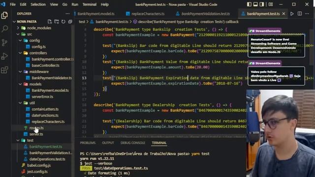 Desenvolvendo desafio com Node.JS e Typescript