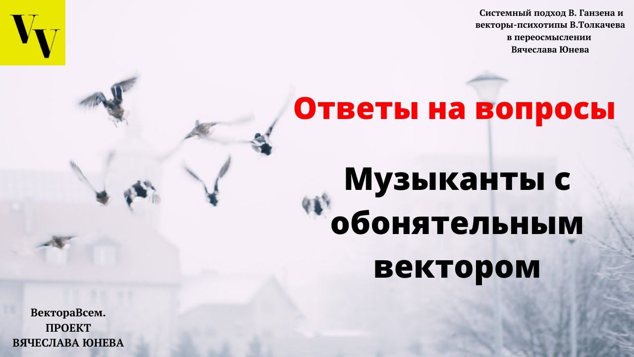 Музыканты с обонятельным вектором. ВектораВсем. Проект Вячеслава Юнева