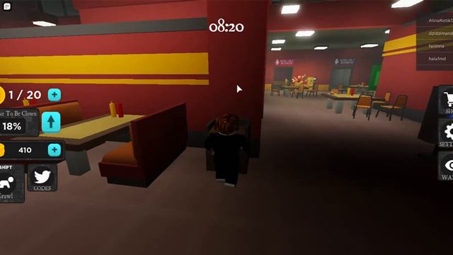 Рональд Макдональд охотится за мной.Roblox