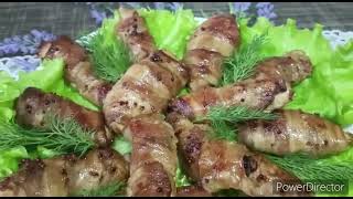 Куриные рулетики в беконе Рецепт