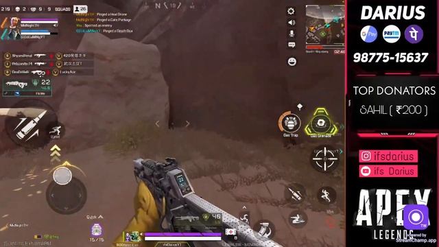 ?APEX LEGENDS MOBILE SEASON LIVE GOLD TO PREDATOR RANK PUSH