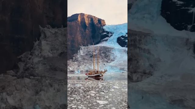 ⛵️ Дания Залив Скорсби - самый большой фьорд в мире