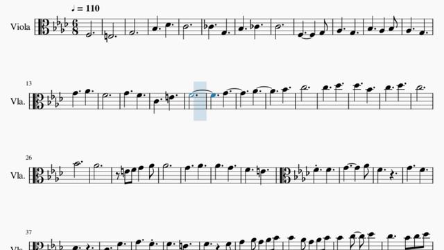 Viola Sheet Music: How To Play For The Dark Soul (Dark Souls) By Yuka Kitamura