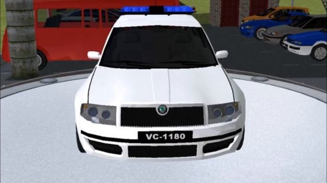 Sims 2 Car Conversion by VoVillia Corp. - 2005 Škoda Superb Policecar