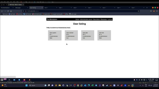 Exploiting Docker Container with E-Commerce Website | TryHackMe The Marketplace