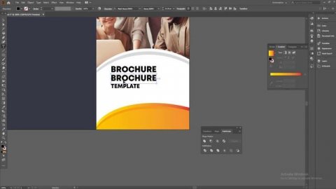 How to Design Business Trifold Brochure Adobe illustrator