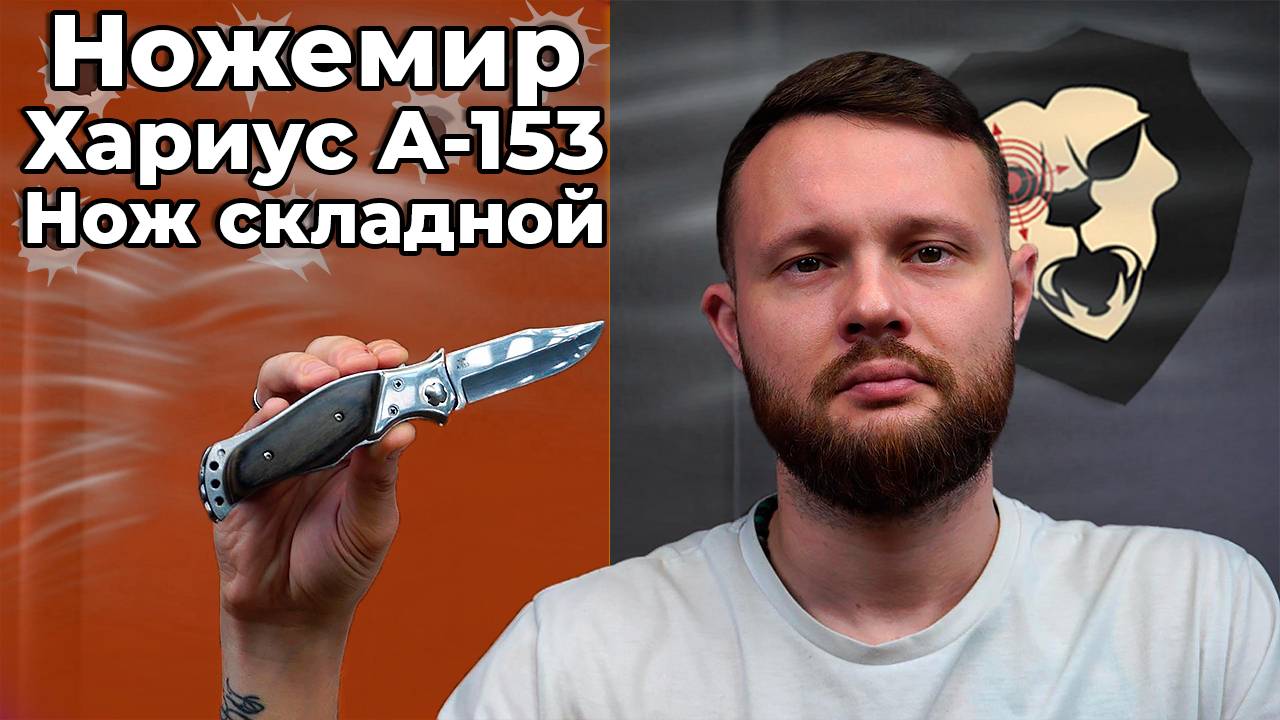 Нож складной Ножемир Хариус A-153 (сталь 440, дерево) Видео Обзор