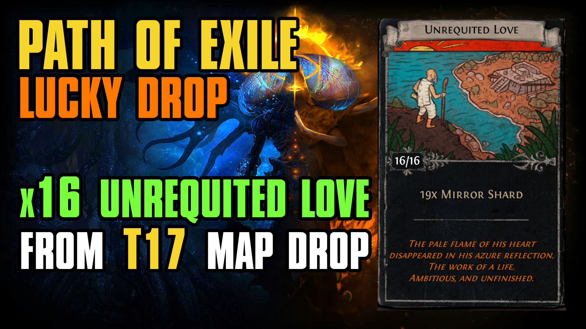【Lucky PoE #12】Unrequited Love Full Stack | T17 Drop | Path of Exile