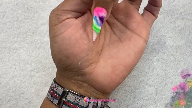 WATCH ME DO MY NAILS | BRIGHT NAIL ART SET