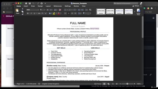 Professional GitHub Portfolio