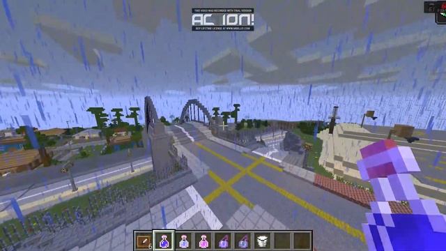 я показываю карту gta San Andreas в  Minecraft