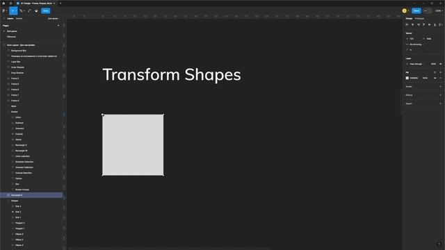 Frame, Shapes, Boolen, Mask и Эффекты -  Figma 2024 с нуля до уверенного пользования