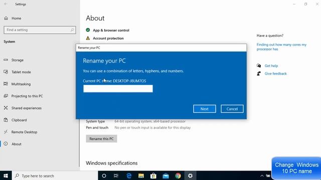 How to Change Your Computer Name In Windows 10 | Change PC name