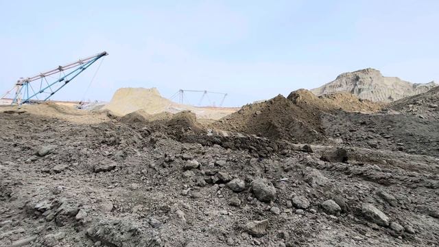 Dragline экскаватор ЭШ 20/90, УЗТМ-КАРТЭКС. Драглайн в работе, мощный вскрышной экскаватор