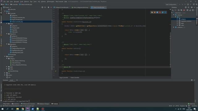 Symfony 5 урок 8 - Вывод категорий из БД
