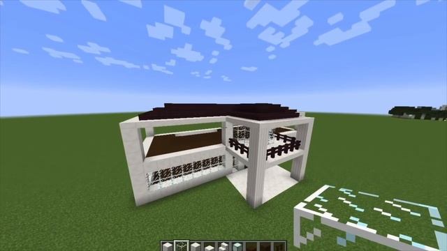 Minecraft - How to build a modern mansion 2
