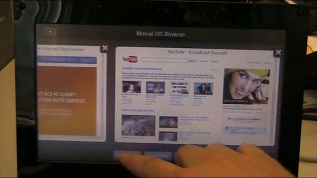Movial IXS Browser demo on MeeGo 1.0