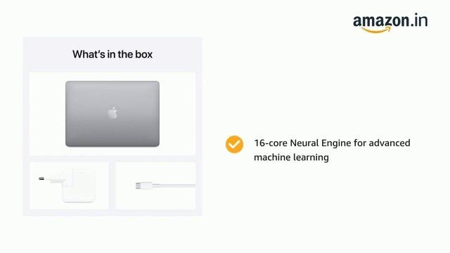 2020 Apple MacBook Pro (13.3-inch/33.78 Cm, Apple M1 Chip With 8‑core CPU And 8‑core GPU, 8GB RAM |