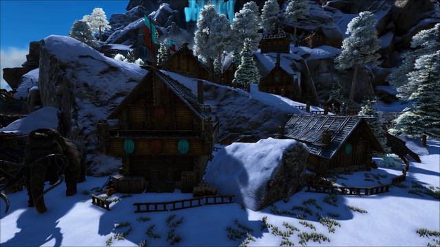 ARK Build Nordic Viking Town Showcase (No MODS)