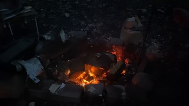 Suzuki Jimny Camping - Campfire Food & Carving A Kuksa Cup. Visited By A Dog