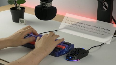 Тайпинг_ Alopow 60% Resin Case + Gateron Yellow + Ninja Keycaps PBT