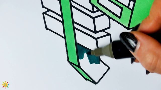 Minecraft Creeper Coloring Pages | Creeper Head Coloring Page | @drawandcolortv