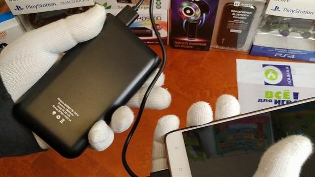 Обзор  Внешний аккумулятор Power bank HARPER PB-10010 10 000 mAh Lit-pol черный  lozmanGames