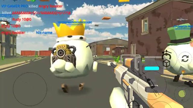 Купил самое сильное оружие в Chiken Gun (всех выносит)