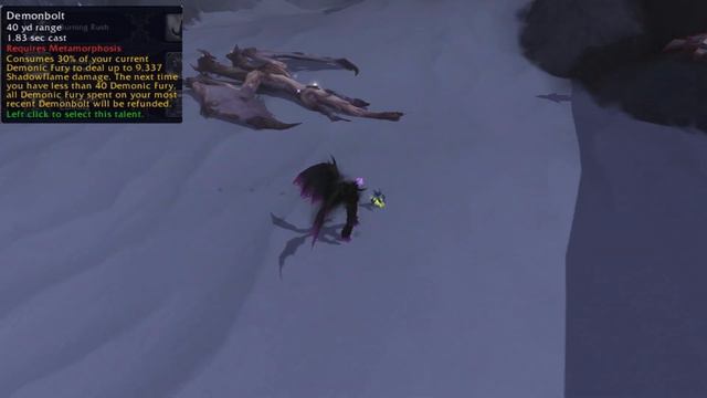 WoW:Warlords of Draenor level 100 Demonlogy Warlock Talent Showcase with Hotted