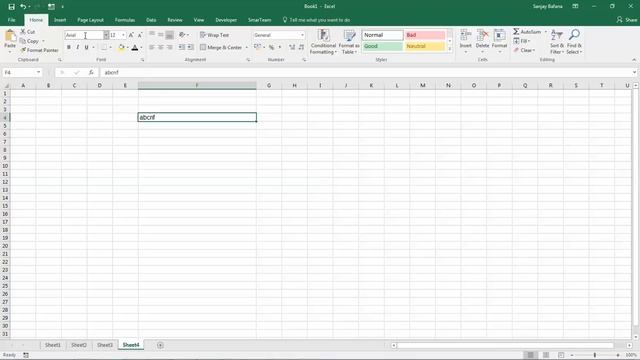Excel Training : Module 1