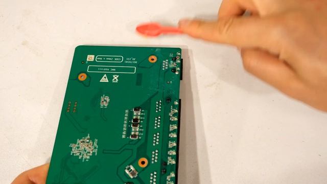 How to hide water spills on an electronic printed circuit board.