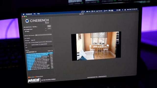 MacBook Pro M1 Cinebench R23 Benchmark