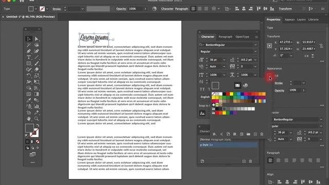 Adobe illustrator 2021 full course Character Paragraph Styles and Text Warp UrduHindi  Class 7