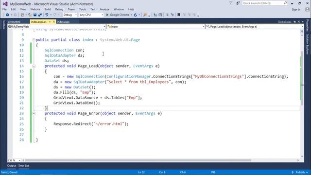 ASP.NET - Error Handling