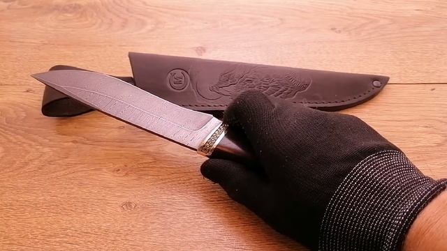 Нож "Беркут" из дамасской стали