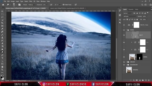  Photoshop Manipulation  BETWEEN -  Space Fantasy Editing Tutorial