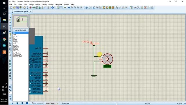 Servo Motor Simulation - Proteus