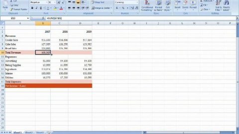 Income statement tutorial (excel)